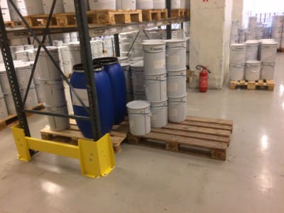 Development of a warehouse shelving system in a Teknos warehouse 7